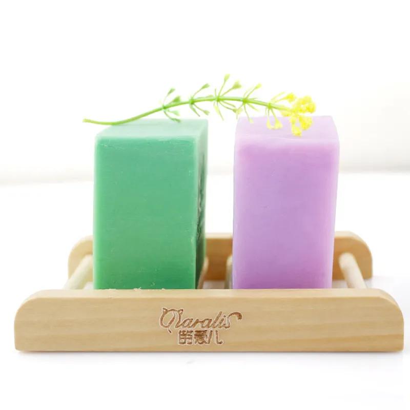 Soap Dish Natural Bamboo Woodens Soap Tray Holder Storage Soaps Rack Plate Box Container For Bath Shower Bathroom Creative Wooden YA010