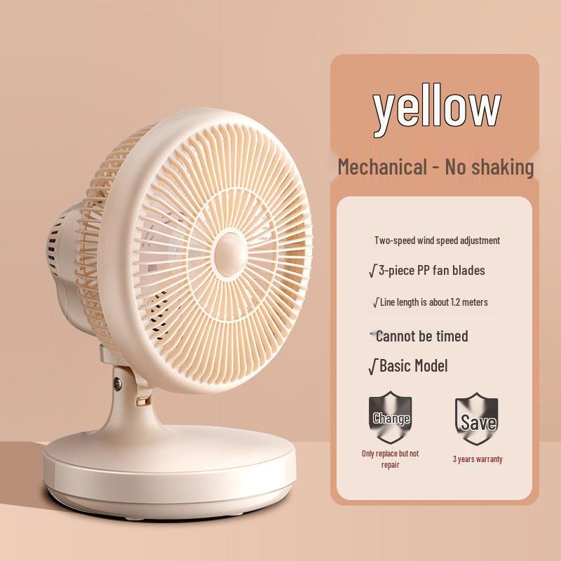 Compact Oscillating Desk Fan for Home, Dorm, Office - Silent and Lightweight Default