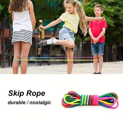 High Elasticity and Durable Jump Rope -Skipping Rope for Exercise and Fitness, Polyester Fiber, Colorful Design and Durability