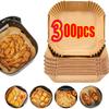 50Pcs Air Fryer Disposable Paper Non-Stick Airfryer Baking Papers Round Air-Fryer Paper Liners Paper Kitchen Accessories