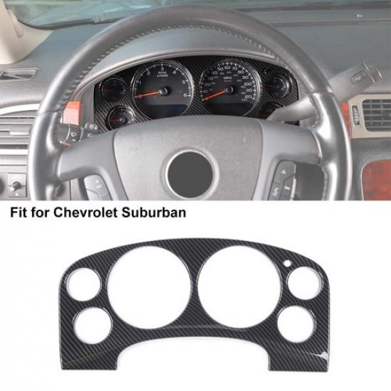 Carbon Fiber trument Dash Speed Track Cover Trim For Chevy Suburban/Tahoe 07+