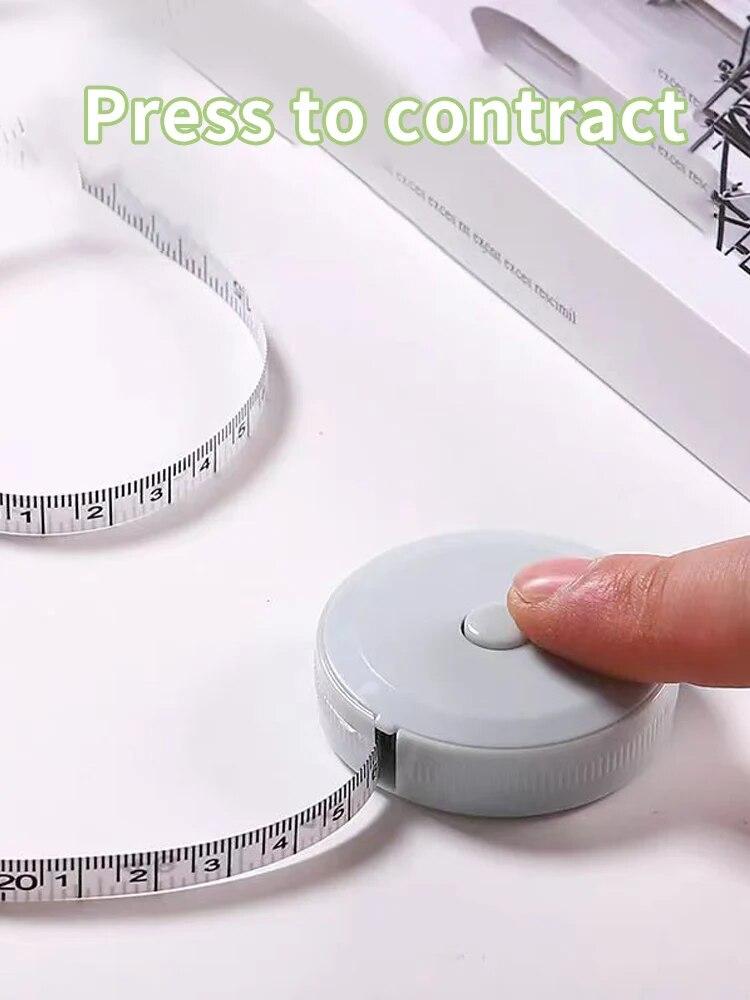 2 Meters Soft Tape Measure Double Scale Body Sewing Flexible Measurement Ruler For Body Self-Lock Measuring Tools Tailor Craft