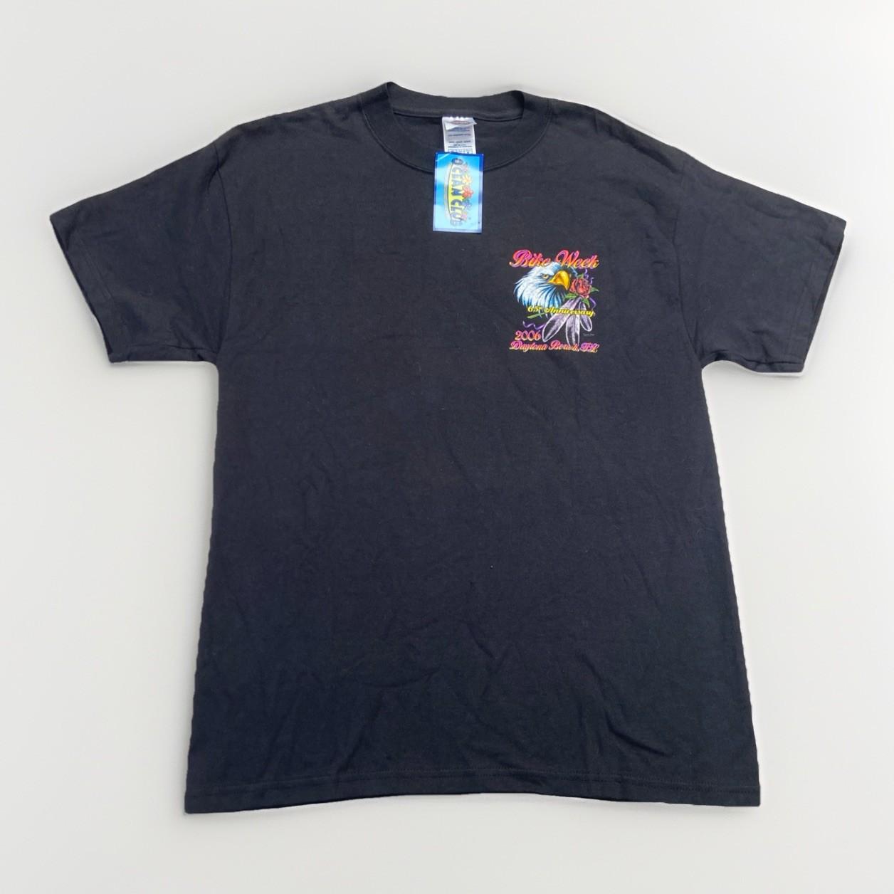 Vintage Bike Week Shirt Mens M Black 2006 Biker Harley Davidson Y2k Dayton Eagle XL