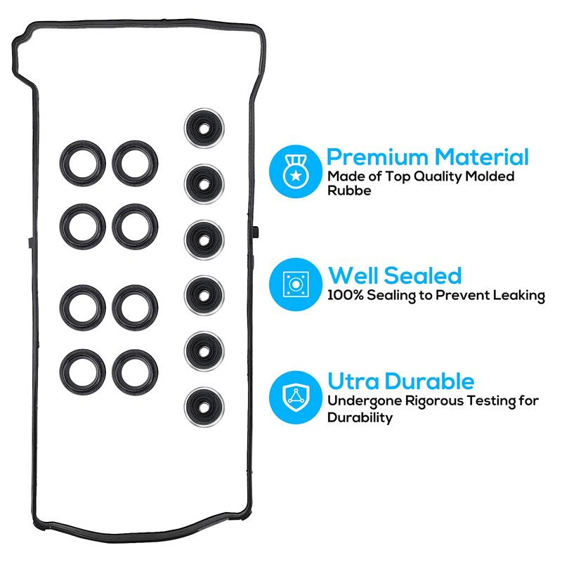 Engine Valve Cover Gasket Set For Honda Accord 2003-2012 2.4L L4 2000-235314 Evs50614R Vs50614R Vs50382A