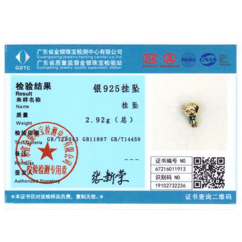 925 sterling copper boys and girls lovers pendant charms Fit 4MM hole diameter bracelet charm beads necklace Diy female Zircon