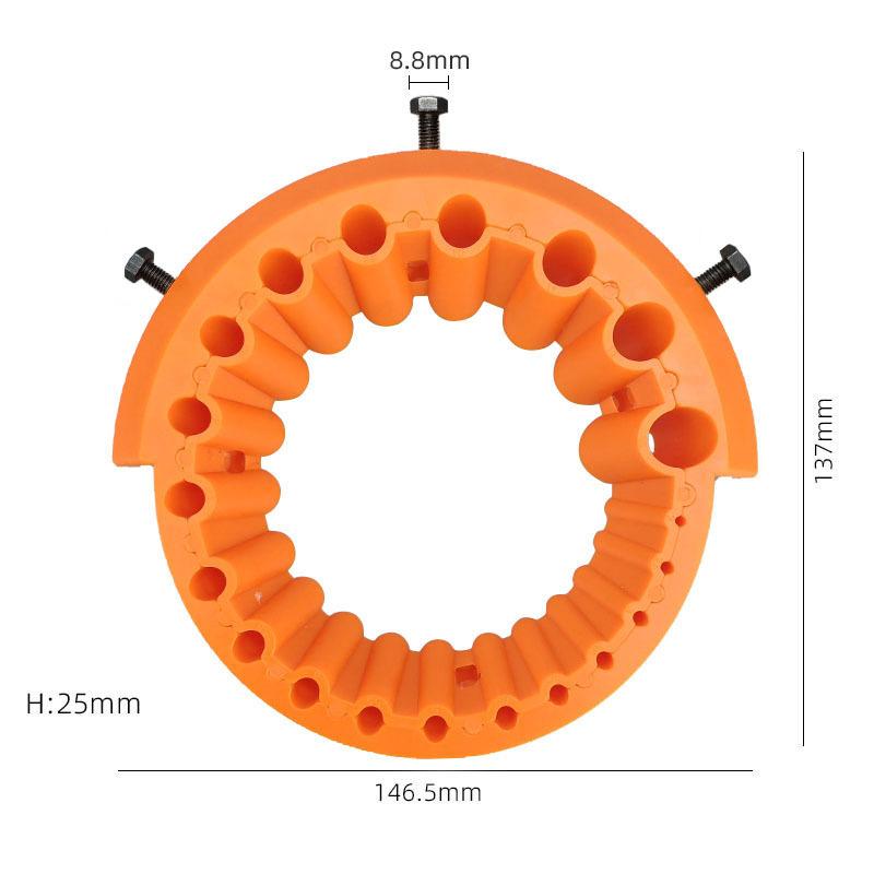 Anti-Stripping Angle Grinder Drill Bit Sharpener 1-11mm 11 Holes with Metal Thread Inserts for 111/111 Grinders Renew Old Bit