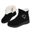 Snow Boots Women's Platform Cotton Shoes Women's New Thick Velvet Matte Short Boots Slippery Warm Versatile Cotton Boots Batch