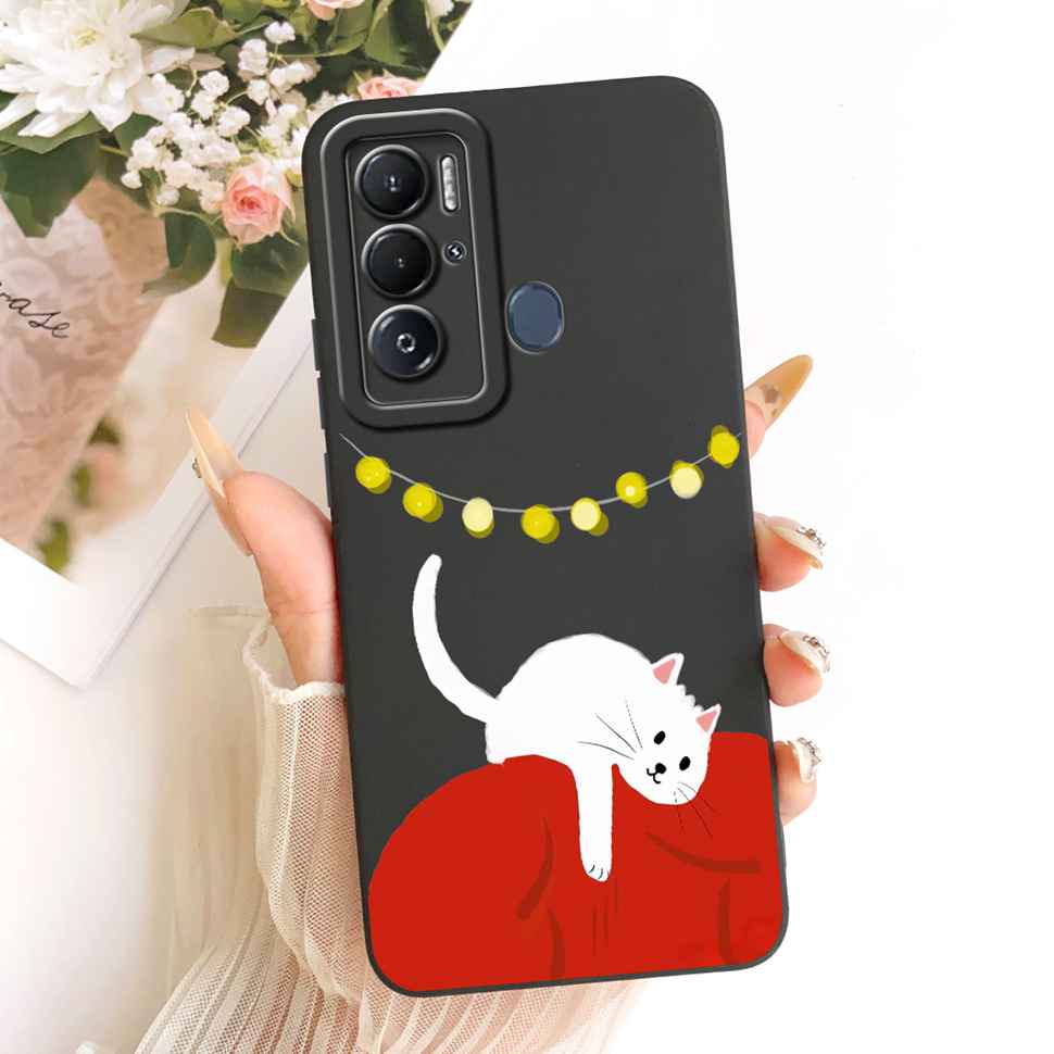For Tecno Pova Neo Case LE6 LE6h Silicone Luxury Cute Love Rabbit Funny Back Cover For Tecno PovaNeo Phone Case Bumper