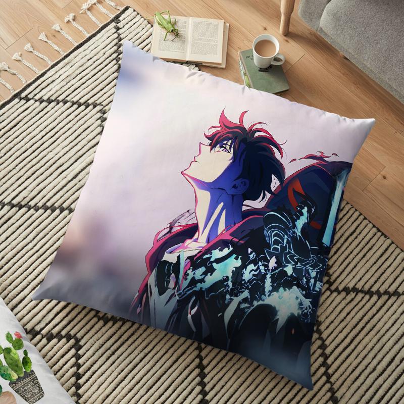 

Наволочка Solo Leveling Pillow Case Sung Jin Woo Sofa Decorative Home Bedroom Backrest Cushion Square Cushion Time 18
