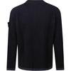 STONE ISLAND Logo Round Neck Pullover Sweater Men Sweater Navy-Blue 8115532C1-V0020