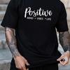 Unisexs 100 Cotton Summer Casual Loose Fitting Positive Print Round Neck Short Sleeved Tshirt Casual Letter Pattern Tops Summer