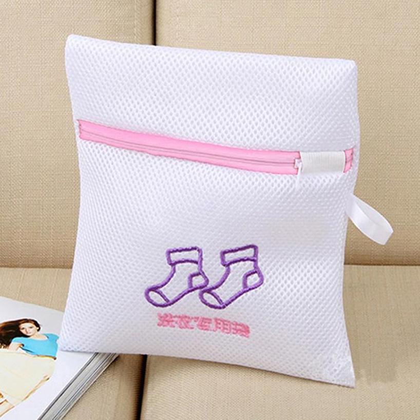 1 Pz Sacchetti per Bucato con Cerniera in Rete Pieghevoli per Lingerie Reggiseno Calzini Biancheria Intima Lavatrice Vestiti Protezione
