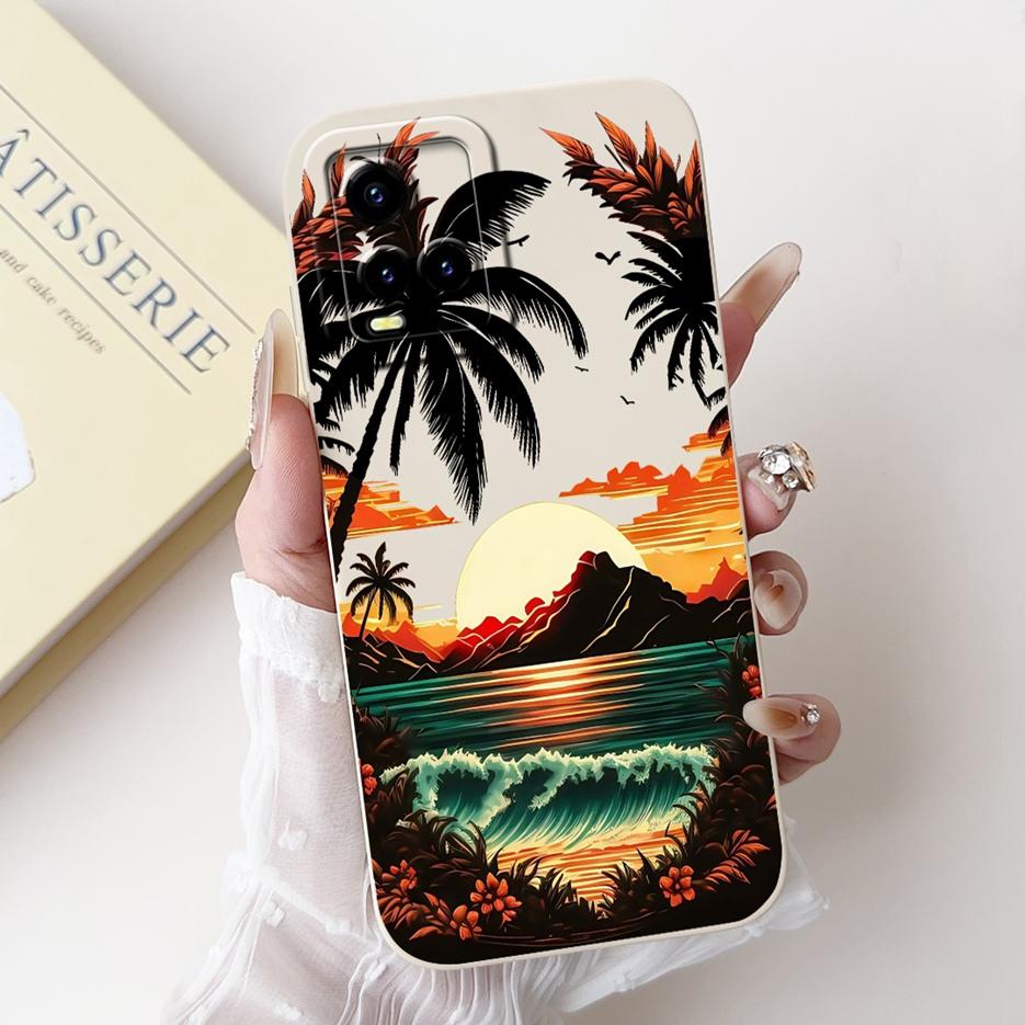 Pour Vivo Y21 Y21s Y21t Coque Vivo Y33s 4G V2109 Mignon Chat Dessin Animé Housse Souple TPU Coque de Téléphone Pour Vivo Y21s VivoY21 V2111 V2110 Sacs