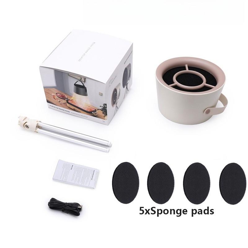 

1200 Па Сильная тяга Портативная вытяжка Бытовая Маленький Настольный Вытяжной Вентилятор Кухня Барбекю Хот-пот Устройство для удаления дыма белый