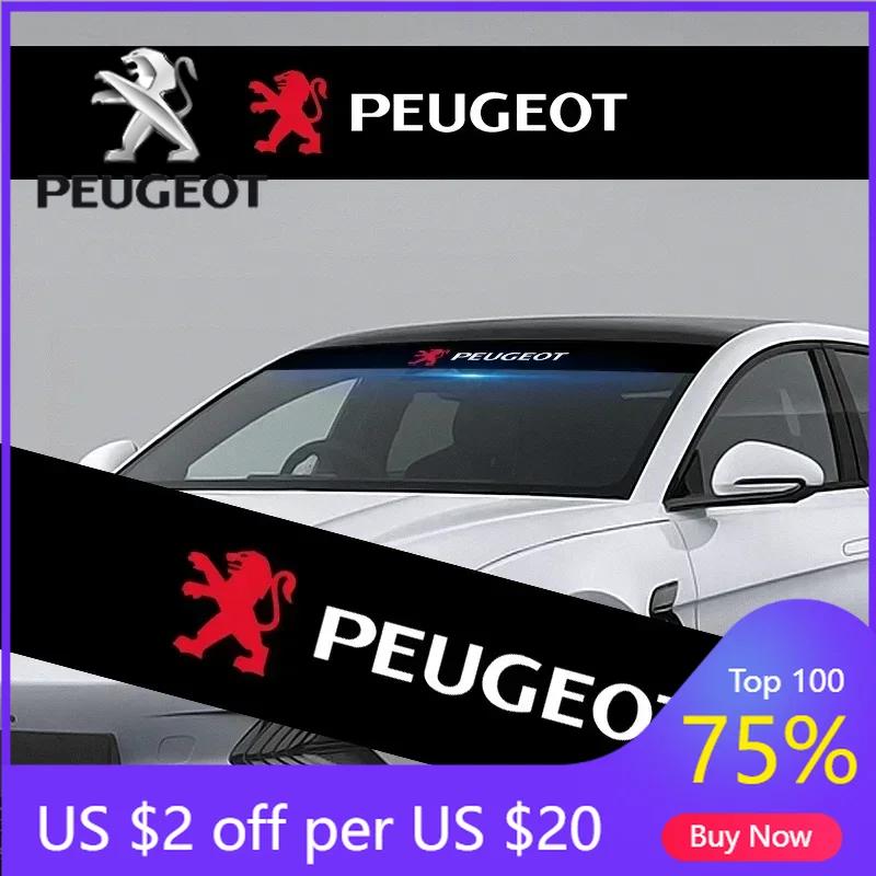 2026 Hot Car Sticker Car Front Windshield Stickers Front and Rear Decorative Decals Sticker For Peugeot 206 207 307 3008 2008 30