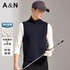 Men's Simple and Versatile Spring Warm Outerwear Short Style Stand Up Collar Vest