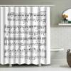 Music Shower Curtain Vintage Sheet Music Decor Bathroom Curtain Waterproof Classical Musician Gift Backdrop