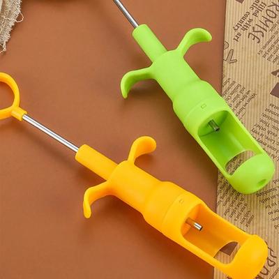 1pc Multi Functional Stainless Steel Fruit and Vegetable Corer Automatic Extraction of Jujube,hawthorn, Cherry Pits Kitchen Tool
