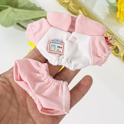 For Labubu Doll Clothes Fashion Clothes Hoodies Doll Clothes Color Match Hoodies Dolls Accessories Cute Decoration Little Cloths