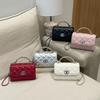 Chic Quilted Chain Crossbody Bag 2026 Fashion Small Square Shoulder