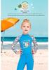 Children's Long Sleeve Sun Protection Swimsuit for Girls - Quick Dry, Ideal for Snorkeling and Training
