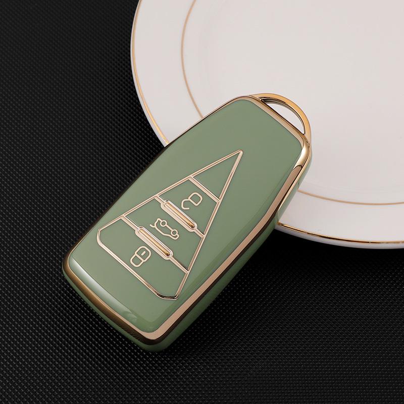 Dongfeng Venucia Car Key Case: Gold Edge Protective Shell for D60, T60plus/EV, T90, T70 with Buckle
