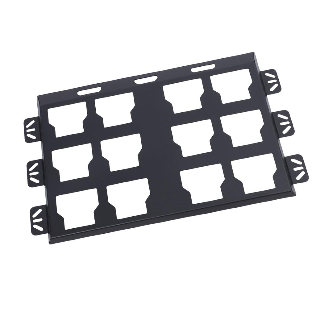 Płyta Montażowa Skrzynki Narzędziowej Stop Aluminium Podstawa do Montażu Ściennego lub Podłogowego Skrzynki Narzędziowej do Organizacji Czarna