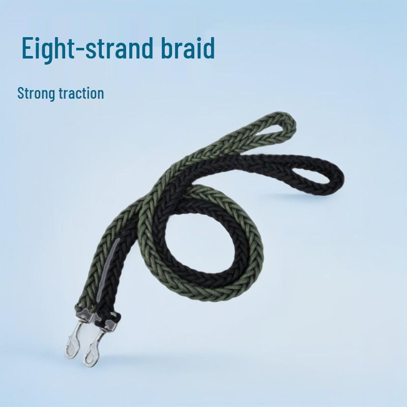 

Прочный поводок ручной работы для крупных собак с восьмижильным плетением M: 2cm thick, 115cm long