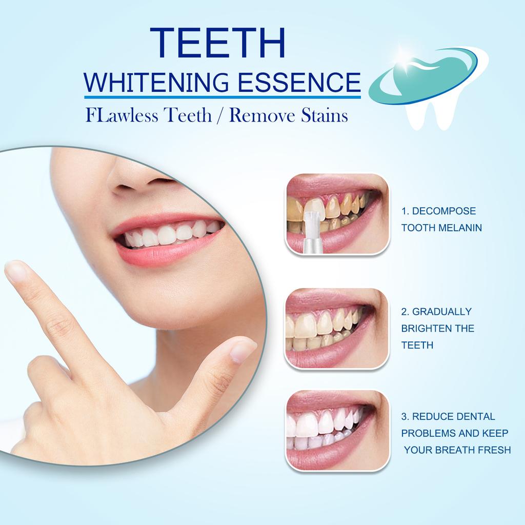 EELHOE Teeth Whitening Pen Cleaning Serum Remove Plaque Stains Dental Professional Oral Hygiene Tooth Whitening Pen Decontamination