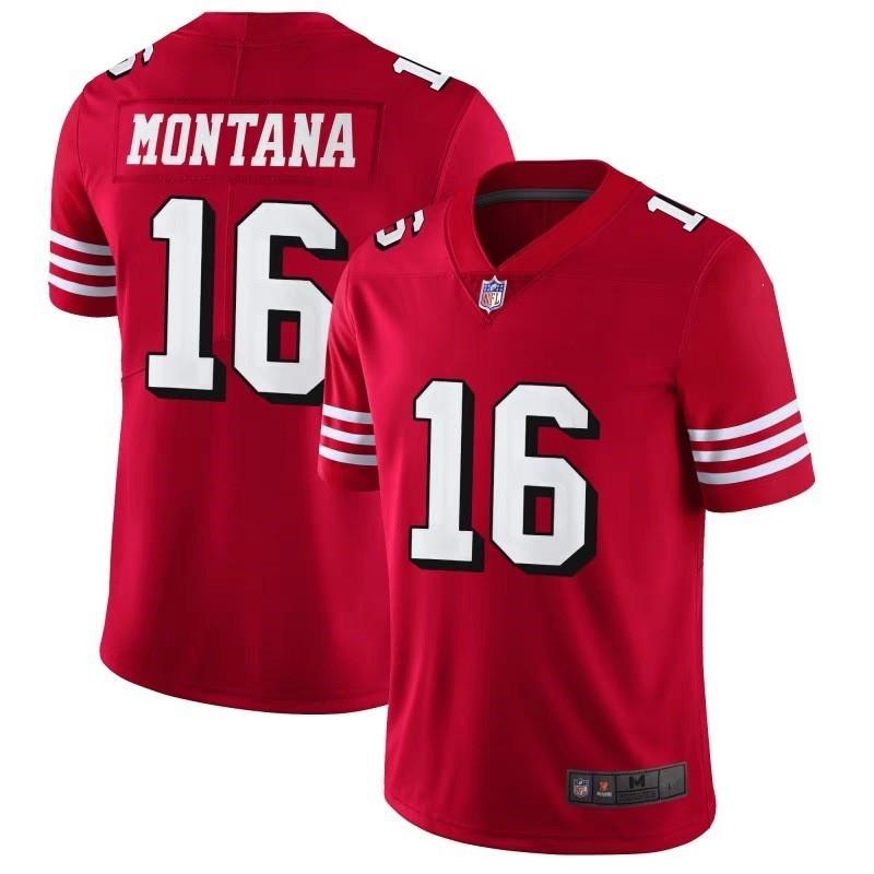 Camiseta de Manga Corta para Hombre de la NFL San Francisco 49ers Bordada Ropa del Equipo Ropa para Aficionados Equipación Deportiva
