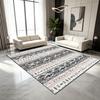 Bohemian Geometric Abstract Style Living Room Carpet Antiskid Soft Fluffy Lounge Rug Easy Cleaning Machine Washable Mat Bedside