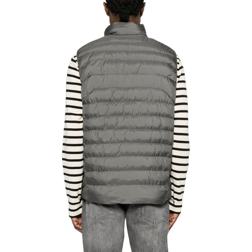 Polo Ralph Lauren Stand Collar Loose Zip Long Sleeve Vest Men Vest Charcoal-Gray 710949956-001