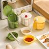 Portable Mini Sauce Dish Set With Chopstick Rest Dustproof Stackable Plastic Food Container For Kitchen