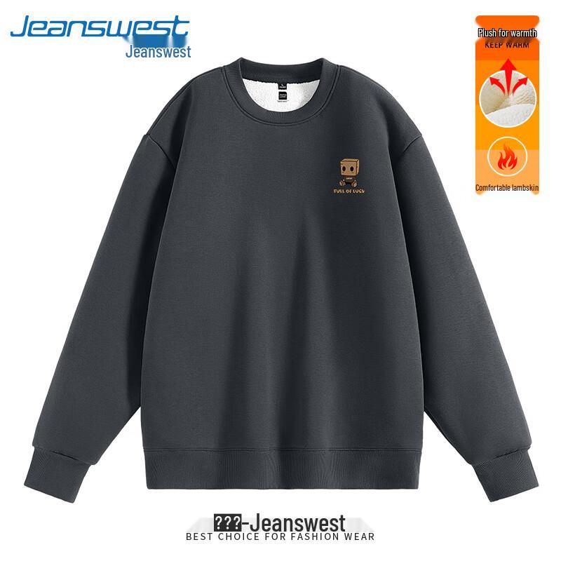 

Jeanswest Men s 2025 Alpaca Fleece Lined Cartoon Sweatshirt