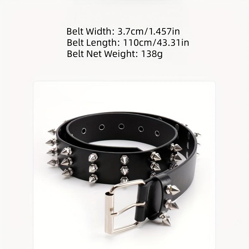 1PC Studded Belt Metal Punk Rock Rivet Belts For Women/Men Punk Belt Gothic Belt Accessories For Jeans Pants