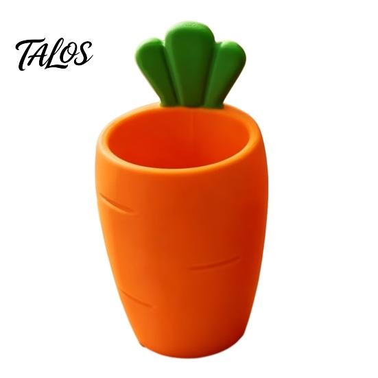 Office Supplies Desk Organizer 3D Printed Carrot Pen Holder, Cute Desktop for Pencils and Makeup Girls Brushes, Large Capacity Stationery Storage