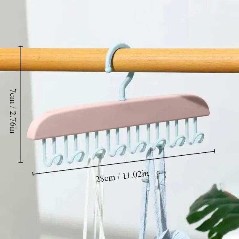 

1 шт. Многофункциональная вешалка для одежды с восемью крючками для дома и ванной комнаты, бесследный, высокоэстетичный, конфетного цвета, крючок для хранения