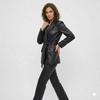 Women's Slim Fit Genuine Handmade Black Real Lambskin Leather Trench Coat Stylish