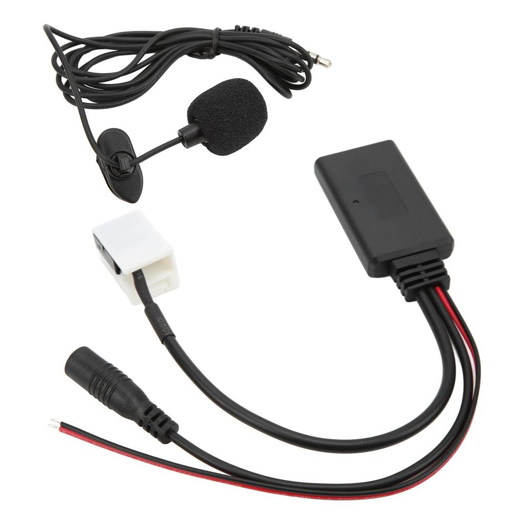 12Pin Car Radio RD4 Bluetooth Music Aux Audio Cable Adapter Replacement for Citroen C2 C3 C4 C5 C6 C8With Microphone