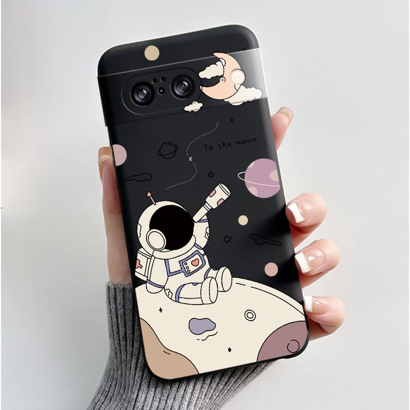 Casing For Google Pixel 8 Pro 8A Case Aesthetic Fashion Cute Cat Soft Silicone Shockproof Back Cover Ultra Slim Thin Phone Case