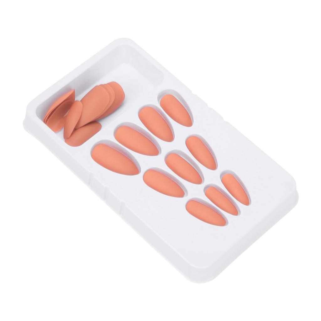 24PCS False Fingernails Long Press Full Cover Fake Color Art Nails for DIY Nail Art Salon