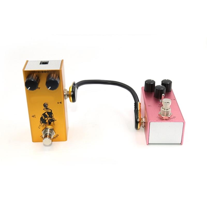 Low Noise Male To Male Guitar Patches Cable Right Straight Angle Guitar Effect Cable Profession Guitar Pedalboard Cable