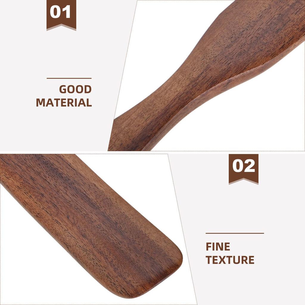 1pcs 28cm Long Handle Spatula For Cooking Utensil Wood Spatula Turner Kitchen Cooking Utensil Wooden Tool Baking Pastry Shovel