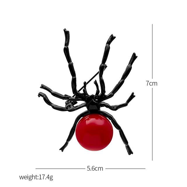

Новые винтажные броши-булавки в виде паука и жемчуга, корейские модные булавки на лацкан в виде насекомых, значки на корсаж, ювелирные изделия, подарки для женщин и мужчин, аксессуары