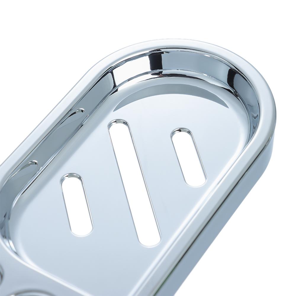 Nastavitelné pro 2,2/2,4/2,5 cm Domácí kolejnice Posuvná miska na mýdlo Stříbrný držák na mýdlo Talíř Vana Sprcha Domácí koupelna