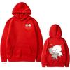 Cartoon Couple Graphic Hoodies for Women Men Clothing Cute Anime Printed Hooded Pullover Long Sleeves Fleece Streetwear