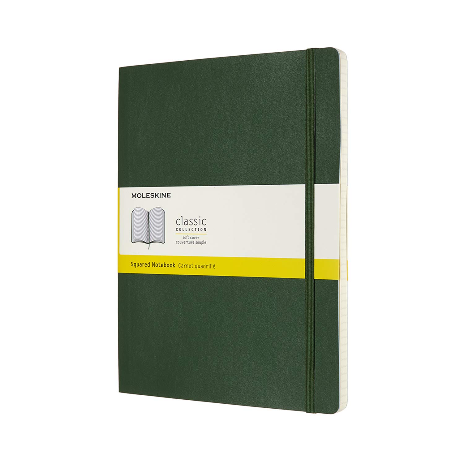 

Moleskine Notebook Classic Notebook Soft Cover Grid XL Size wide x 25cm Myrtle Green QP622K15 (19cm long)