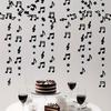 Glitter Surface Music Notes Star Glitter Hanging Banner Note Elements Star Shape Musical Theme Decoration Hanging Design