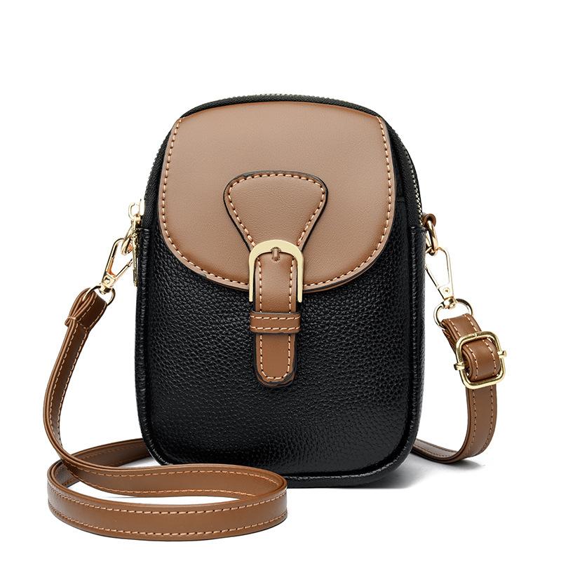 New Style Leather Women s Bag, Oil Wax Leather Retro College Women s Backpack, Trendy Women s Bag чёрный