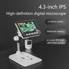 4.3Inch Digital Microscope with 50-1000X Zooming Coin Microscope for Electronics Repair and Coin Inspection Scientific